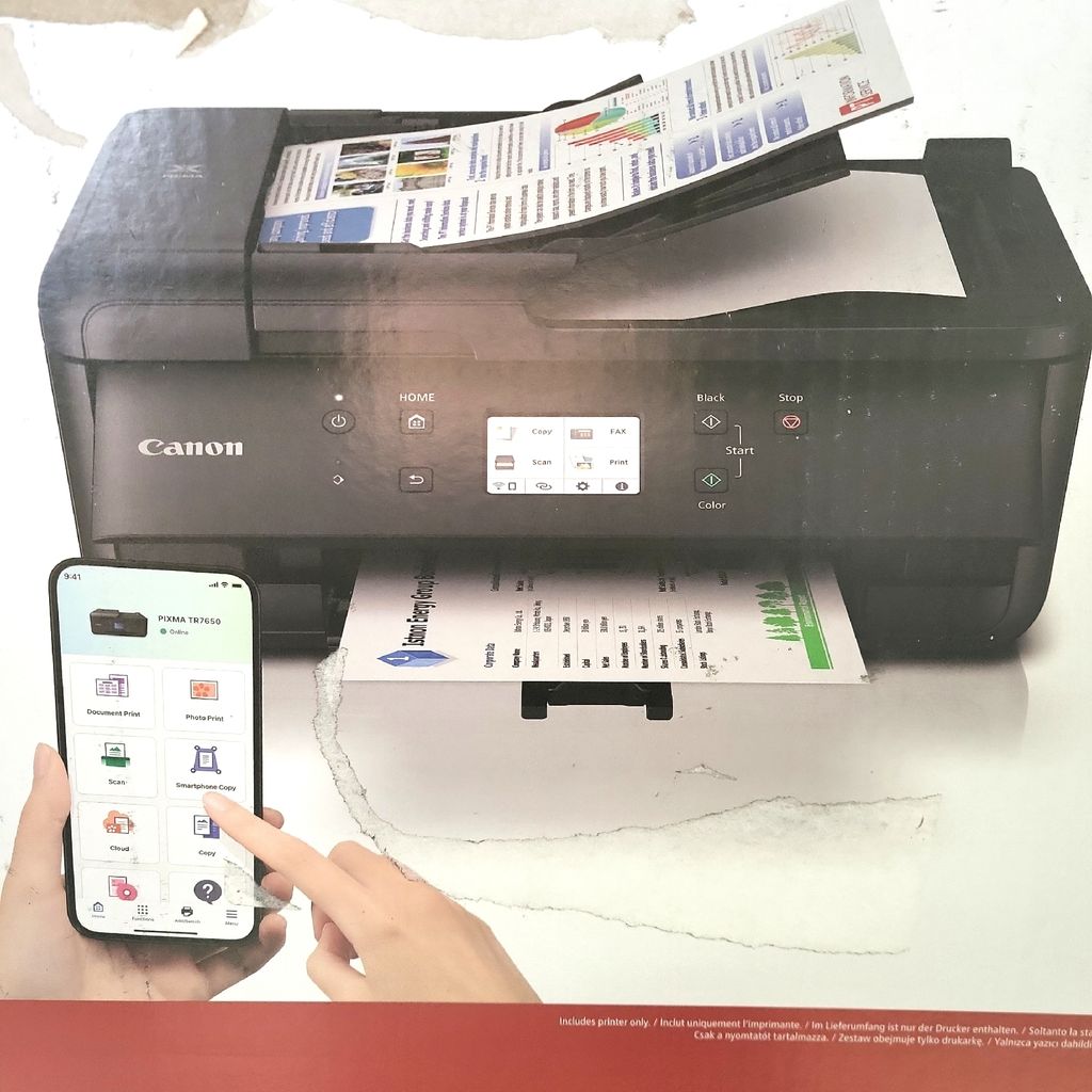 Canon PIXMA TR7650 4-in-1 Multifunktionsgerät Produktbild 
