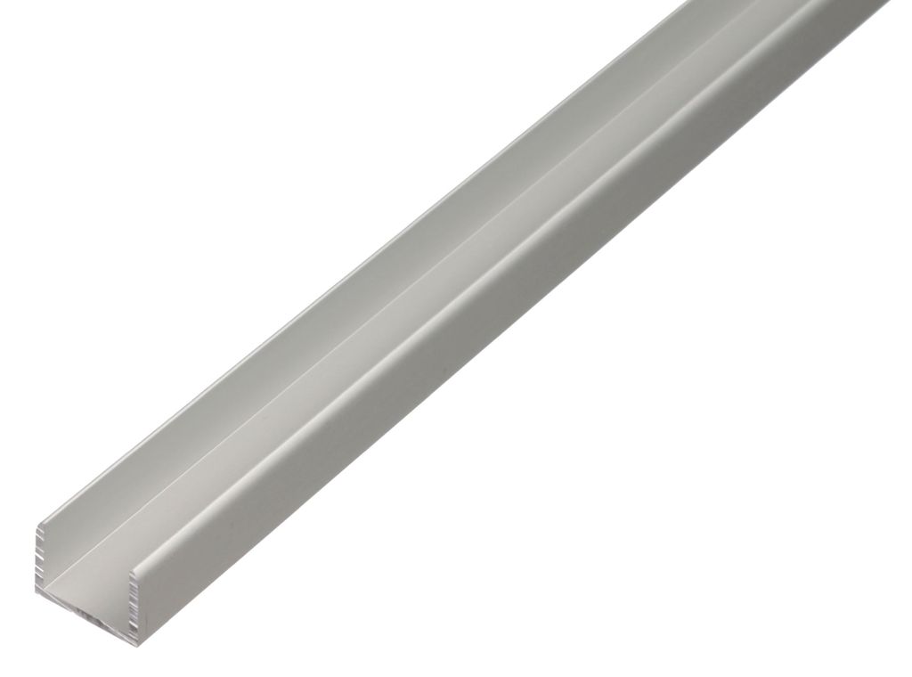Alberts U-Profil selbstklemmend Aluminium, silberfarbig eloxiert 19,9 x 15 mm Länge: 1 m