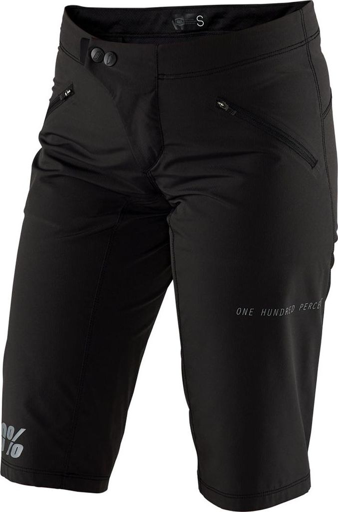 100% Damen Fahrradshorts Ridecamp , Schwarz, M