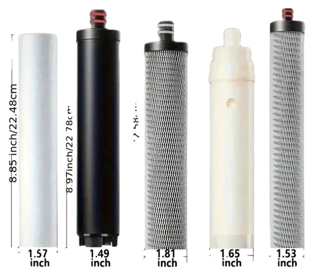Cartouches Filtrantes de Rechange PP et Charbon Actif pour Purificateur
