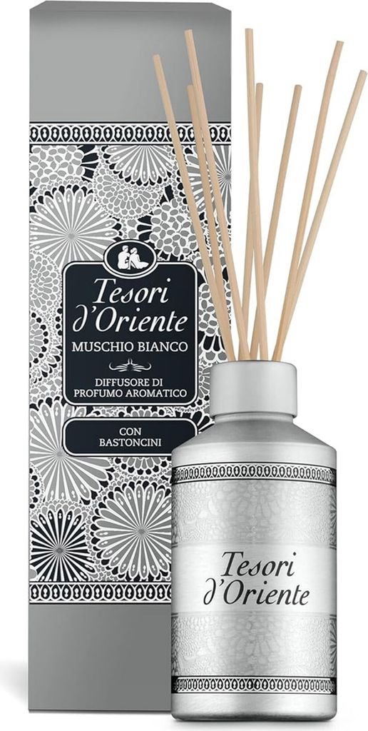 Tesori d'Oriente Muschio Bianco Duftstäbchen, Duftspender 200 ml