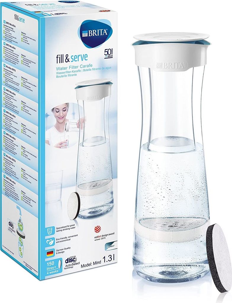 Brita 1020115, Wasserfiltration Flasche, 1,3 l, Graphit, Produktbild 