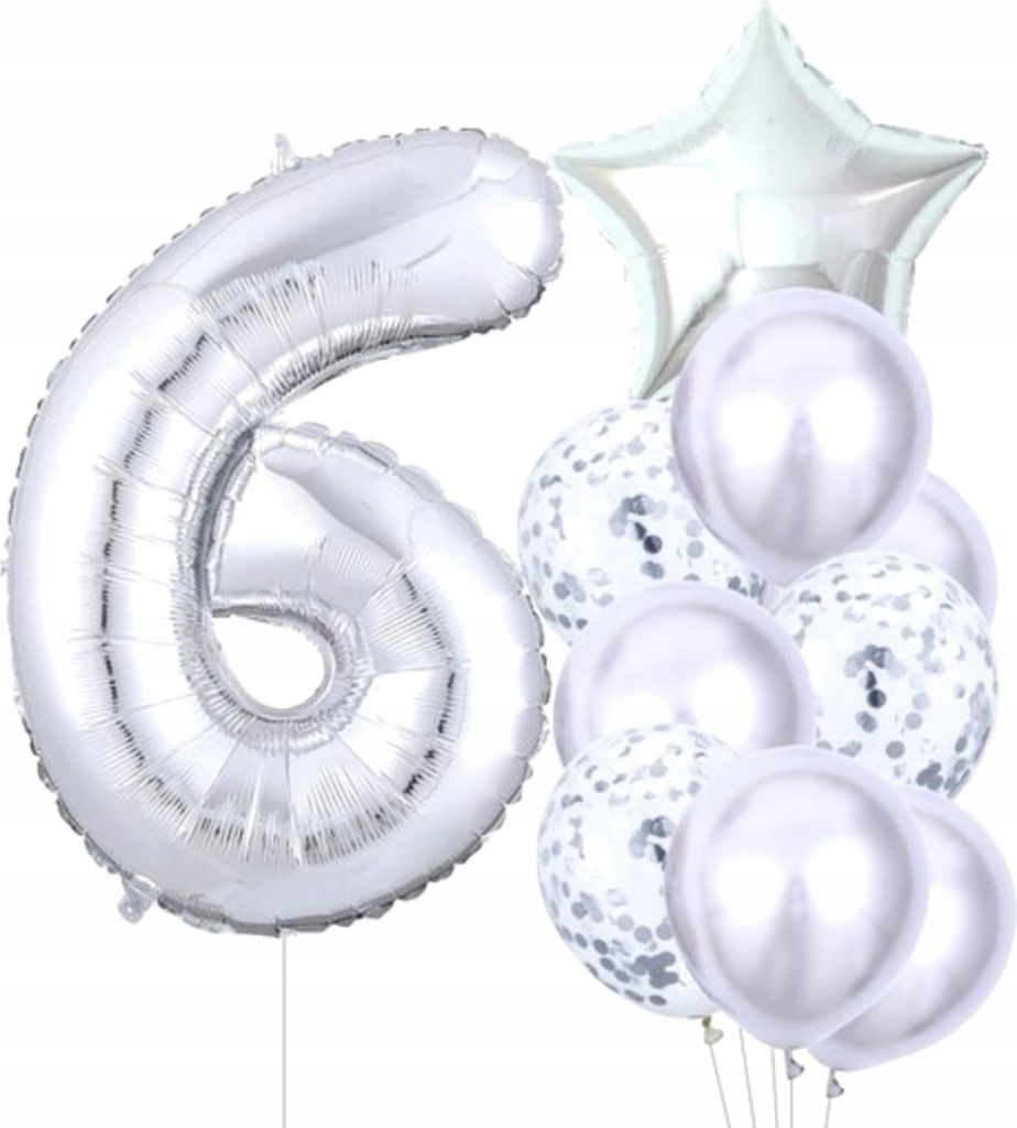 Luftballons-Set in Silber-Elegante Dekorationen-Vielseitige Produktbild 