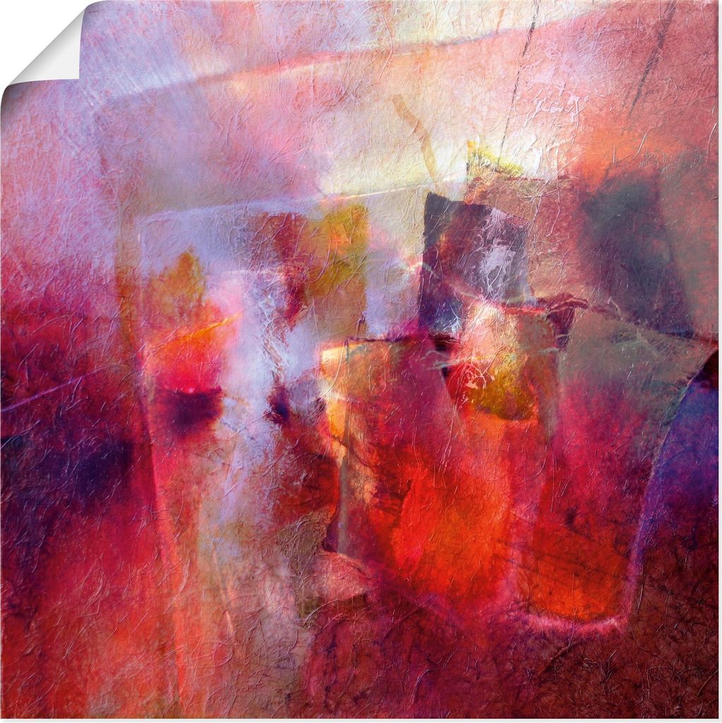 ARTland Poster Sommer Abstrakt Größe: 30x30 cm
