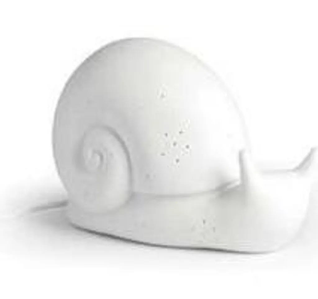 Lampe de table escargot design céramique 25cm pour ambiance cocooning
