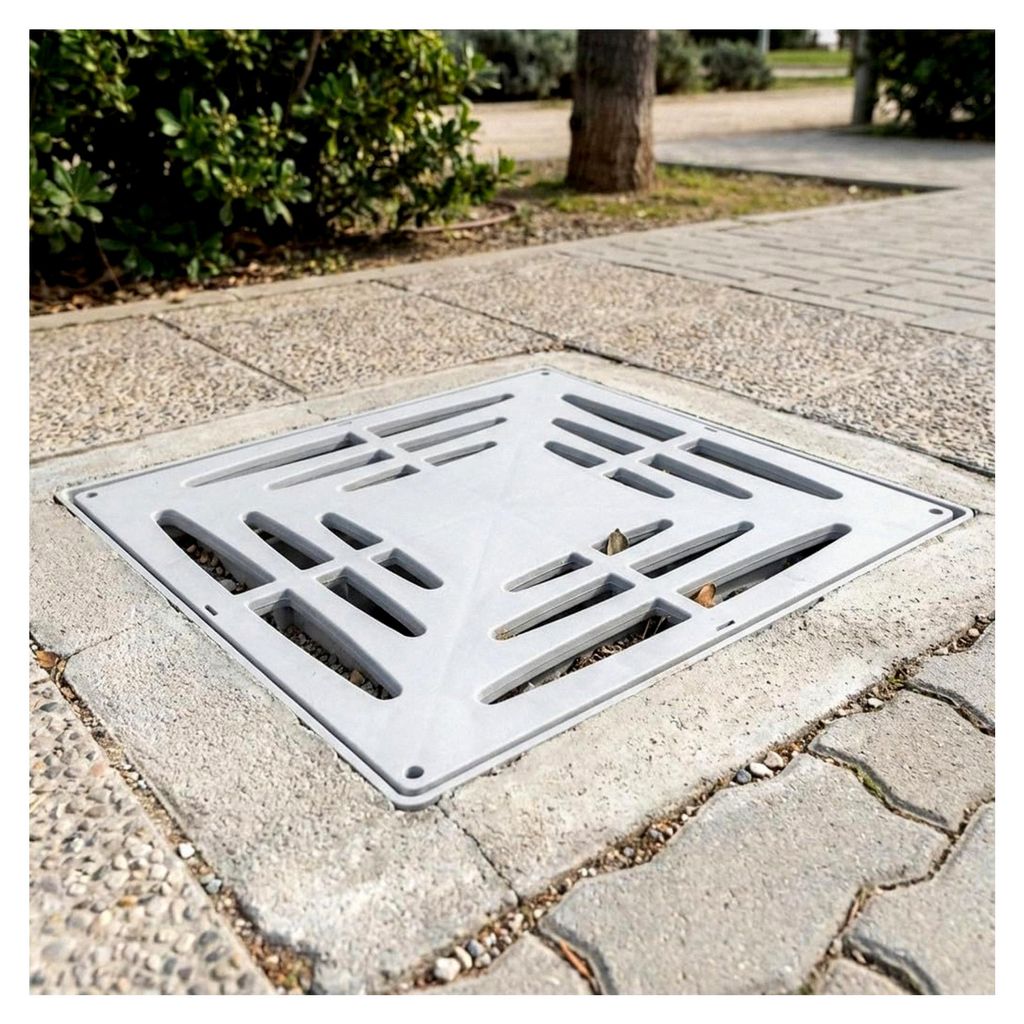 Gitter 28x28 cm für einen monoblock Evakuierungsschacht von 30 cm