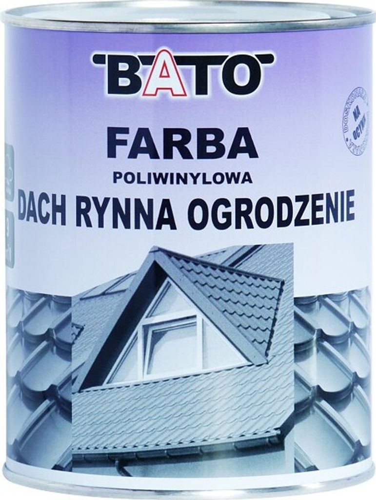 Polyvinylová farba na strechu BATO RAL 7024 sivá 0,8 l Obrázok produktu 
