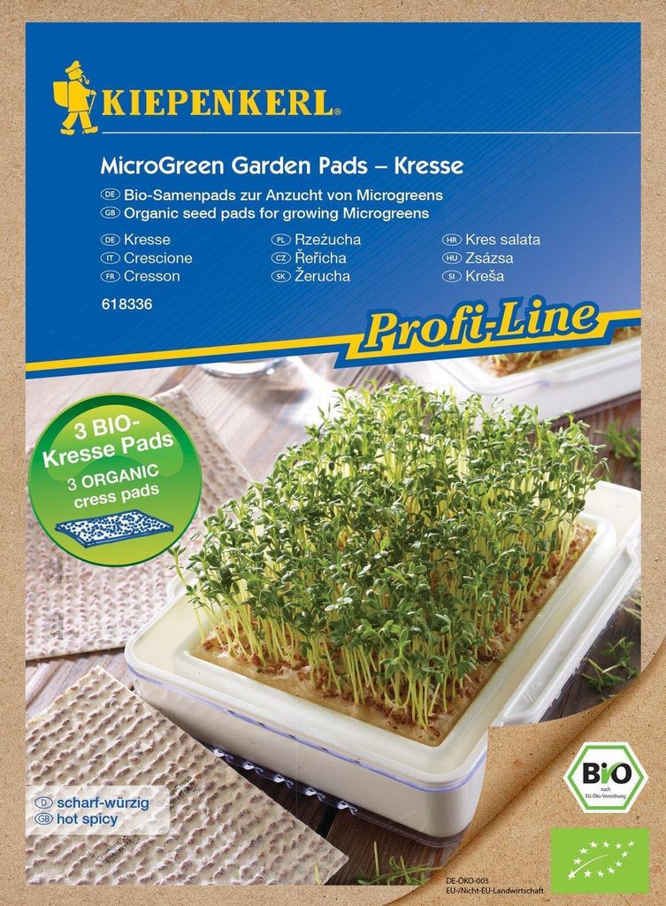 Kiepenkerl Profi-Line Microgreen Pads Kressesamen, Nachfüllpad