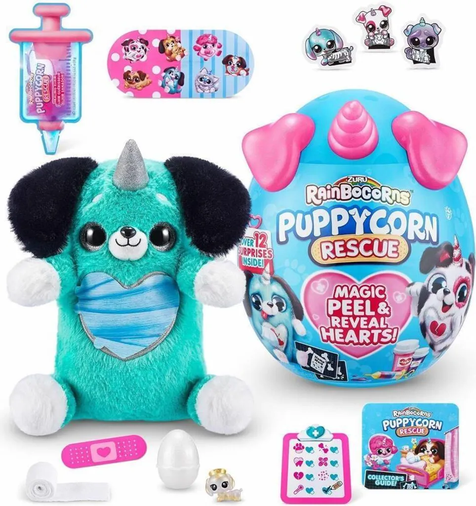Apprendre à Soigner : Peluche Rainbocorns S1 Chien Malade et Blessé - 13