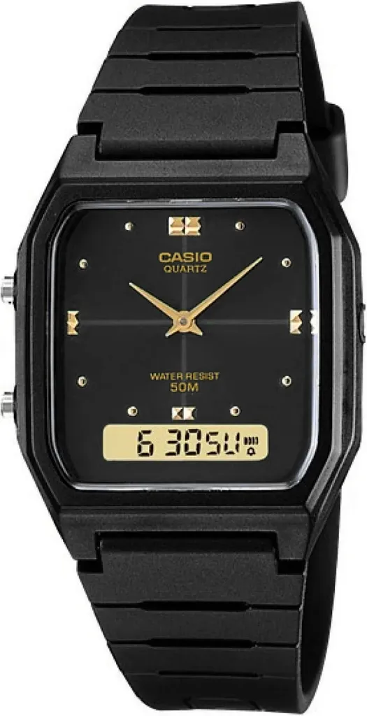 Orologio Casio AW-48HE-1AVDF Nero: Doppia Ora e Crono per Donna