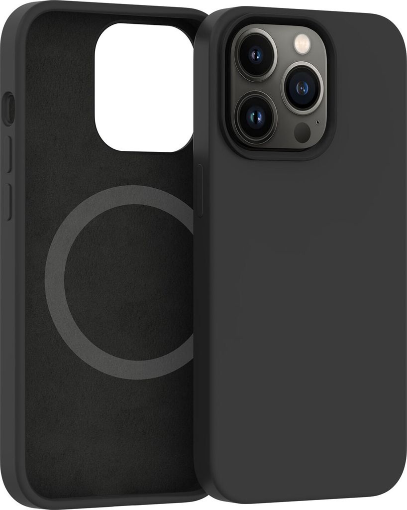 ER POWER Silikonový kryt CARNEVAL SNAP pro iphone 14 Pro Max s MagSafe - Černá