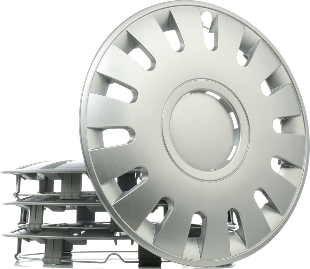 4x 14" Zoll Radkappen Silber Radzierblenden Radblenden CAPRI 14 LEOPLAST