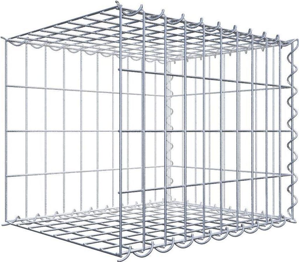 Anbaugabione Typ 2 50 cm x 40 cm x 40 cm (L x H x T), Maschenweite 5 cm x 10 cm, Spirale