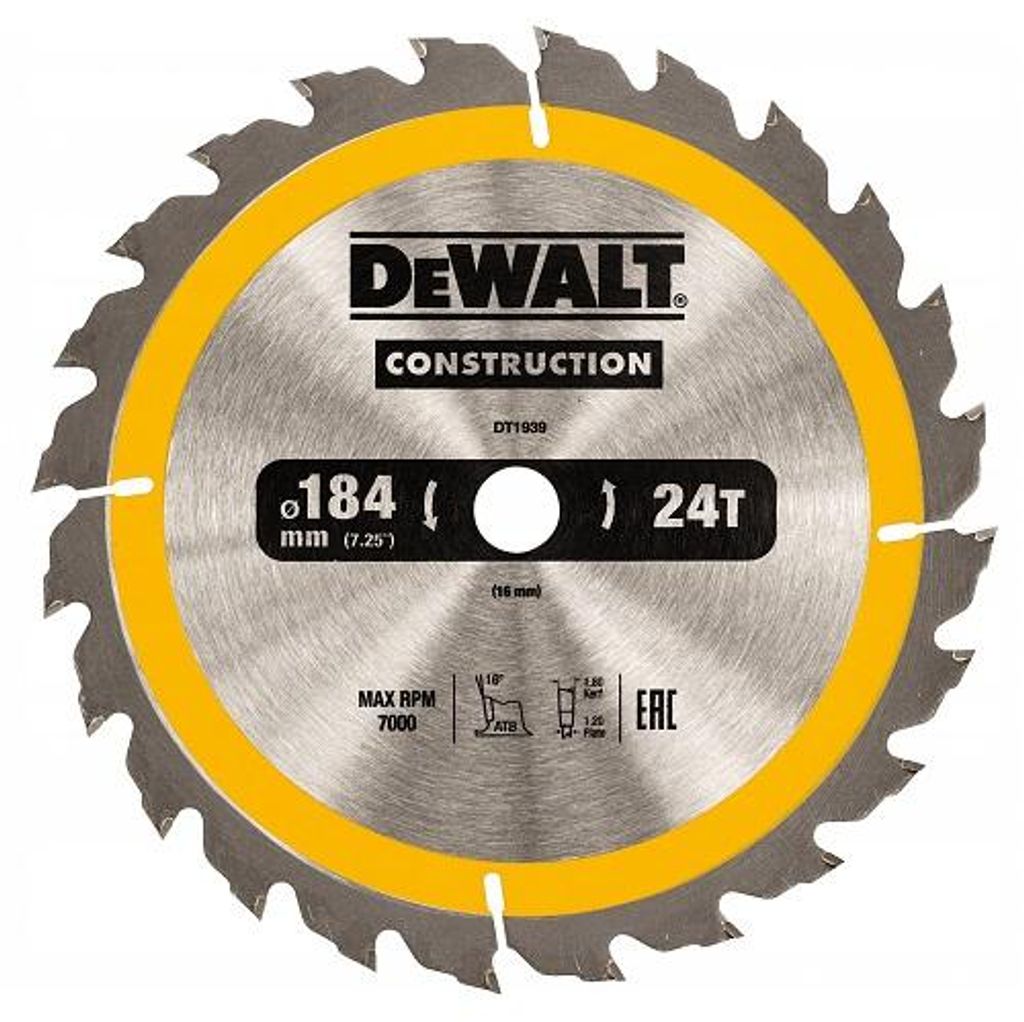 Dewalt Piła Tarcz.184X16Mmx24Z Zdjęcie produktu 