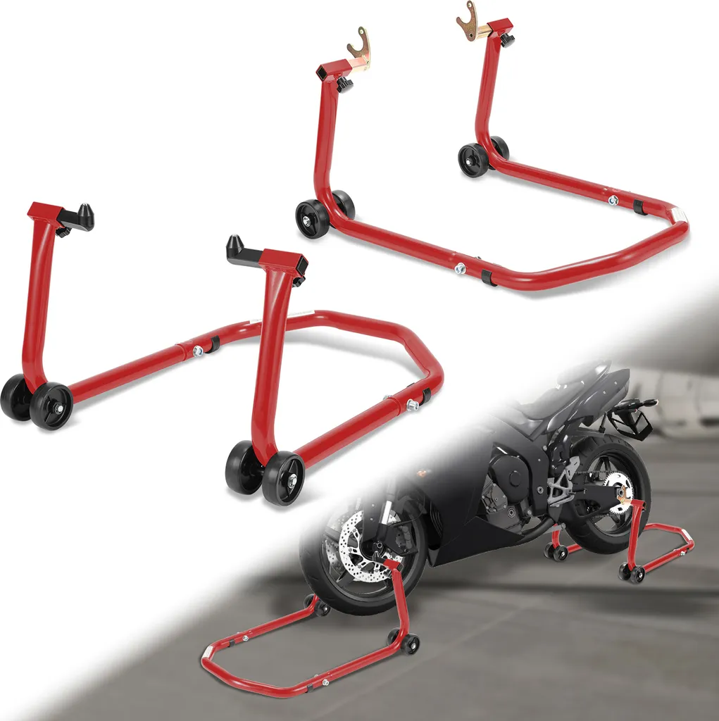 Cavalletto Moto Anteriore e Posteriore Clanmacy | Portata 300kg U-Type