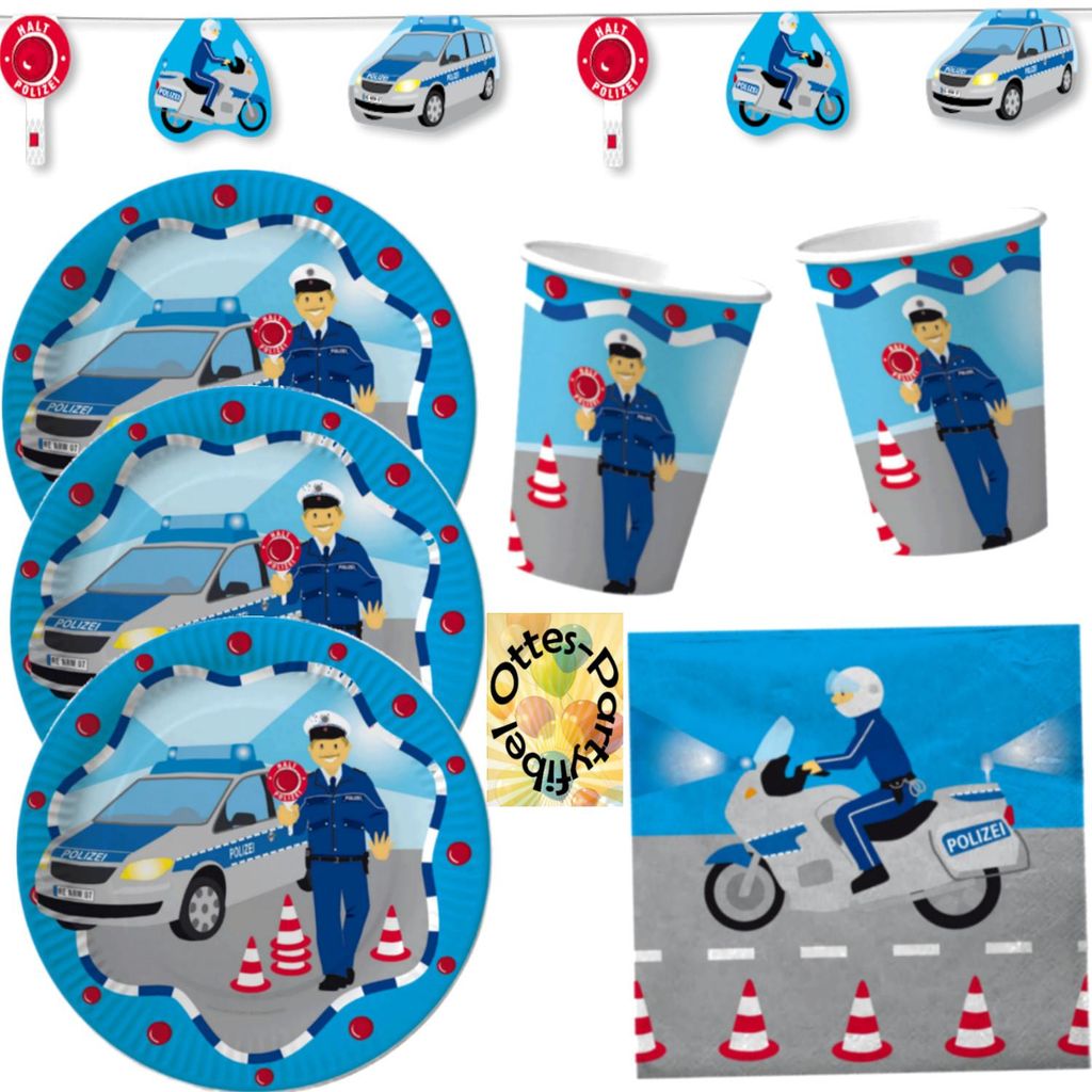 Polizei-Party-Set Police-Party-Set 37tlg.