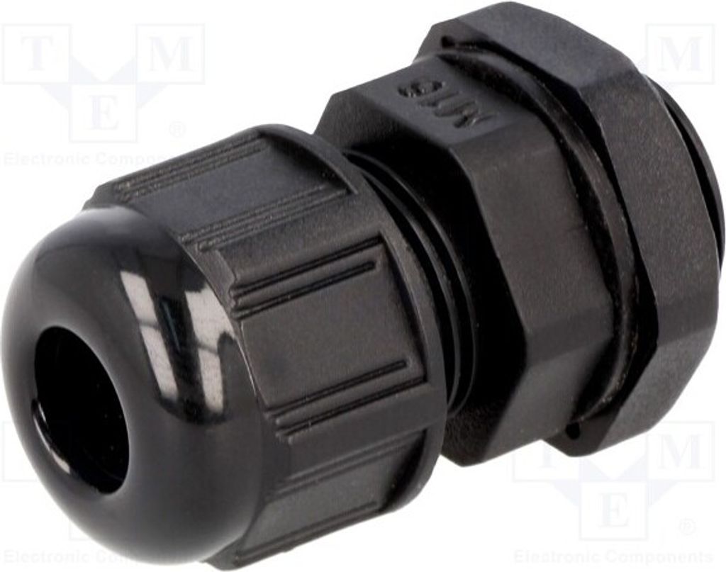 1x Kabelverschraubung schwarz Mat: 1,5 IP68 UL94V-2 93600-0347 7000.7822.6 n M16