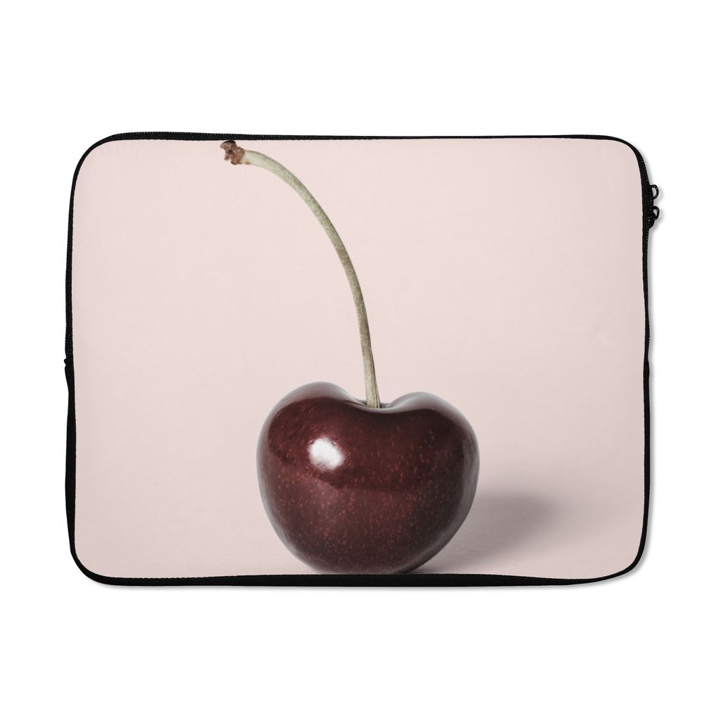 MuchoWow Laptop Hülle 17 Zoll Laptoptasche Kirsche - Obst - Rot - Stilleben - Zipper - Schutzabdeckung