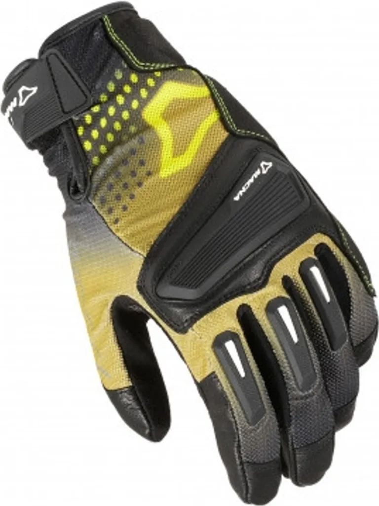 Gants femme moto Macna Jugo Jaune XS - Anti-chaleur et haute visibilité