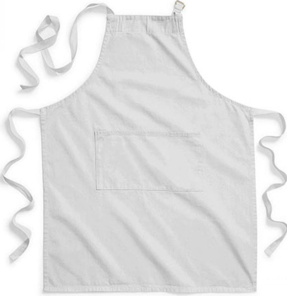 Westford Mill W364 | Latzschürze Fairtrade Baumwolle Adult Craft Apron - 72 x 93 cm - Farbe: Light Grey - Größe: 70 x 93 cm