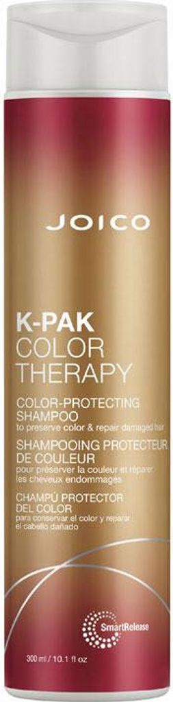 A bottle of Joico K-Pak Color Therapy Shampoo.