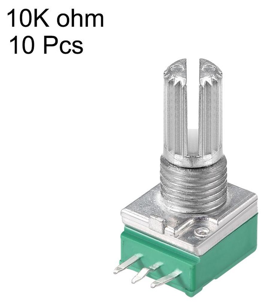 10Stš¹ck 10K Ohm Varistor Doppelrotations-Kohleschicht Kegel Potentiometer