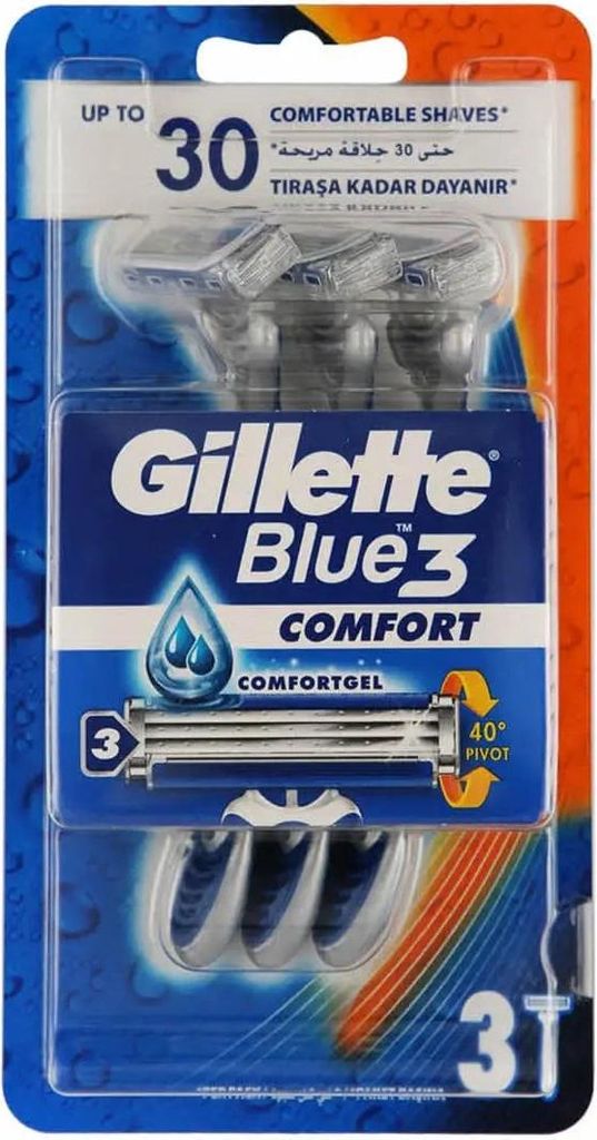 Gillette Blue 2 Comfort Cuchillas De Afeitar 3un
