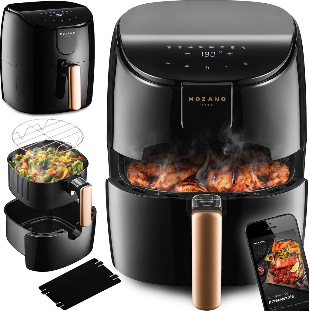 Fettfreie Luftfritteuse Temperaturbereich 40-200°C