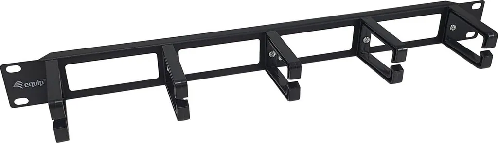 Equip 327315 Pannello Passacavi 1U 19" con 5 Anelli | Gestione Rack