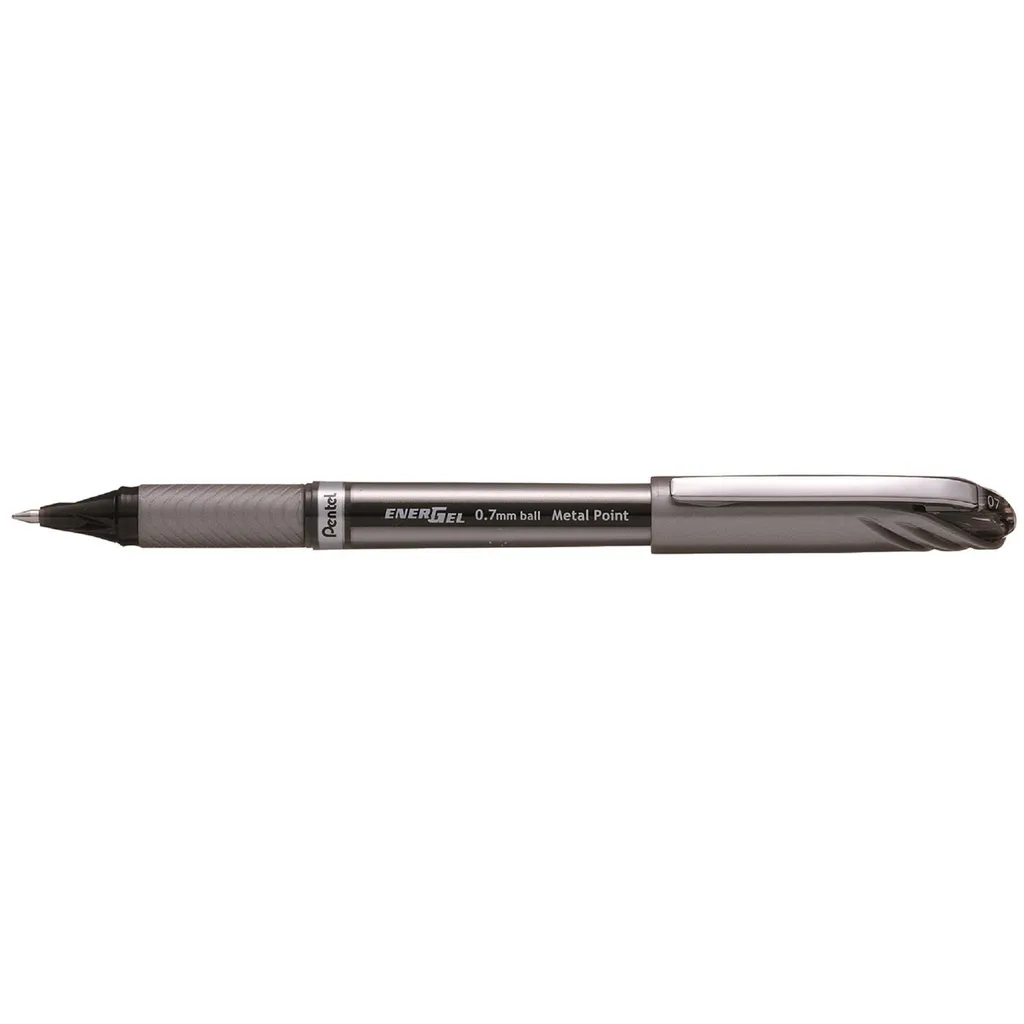 Roller à encre liquide Pentel EnerGel XM BL27 noir - Pointe moyenne 0,7mm