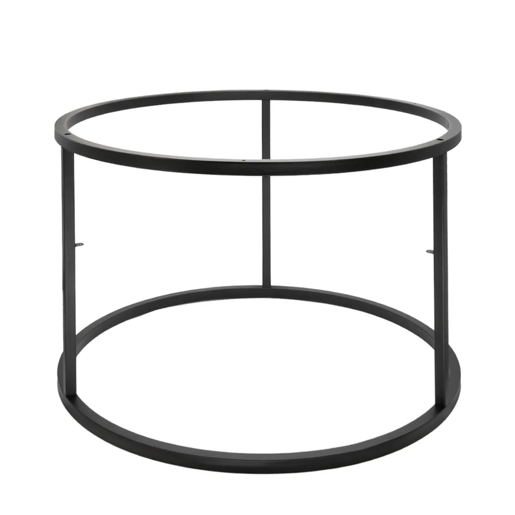 Piètement de table rond Ø60 cm noir métallique pour plateau de table