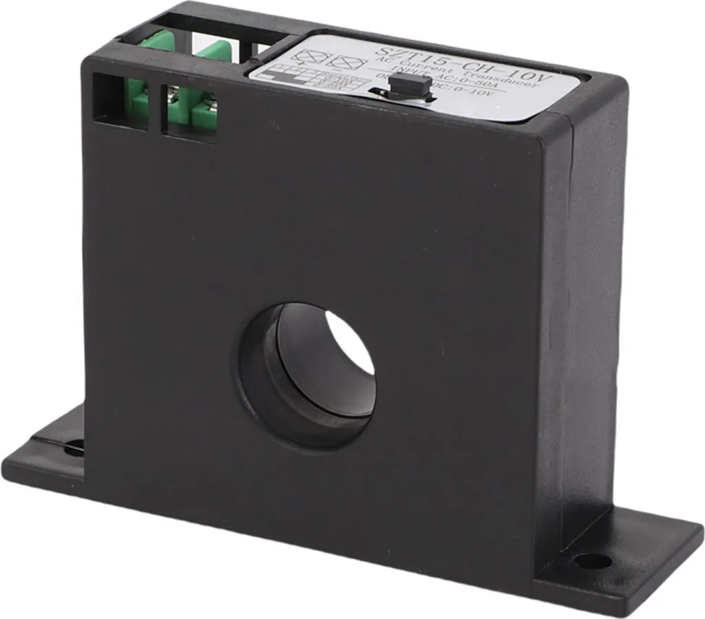 Transformateur de courant 50A avec sortie 0-10V, boîtier rail DIN isolant - 9