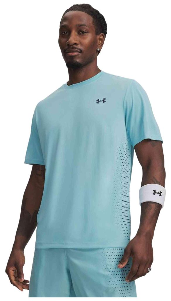 T-Shirt Under Armour Camiseta Under Armour Tech Play manga corta azul pastel für Uni