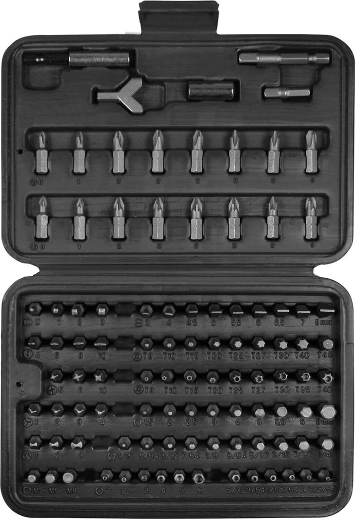 SW-Stahl 04140L Bitsortiment, 1/4", 100-teilig