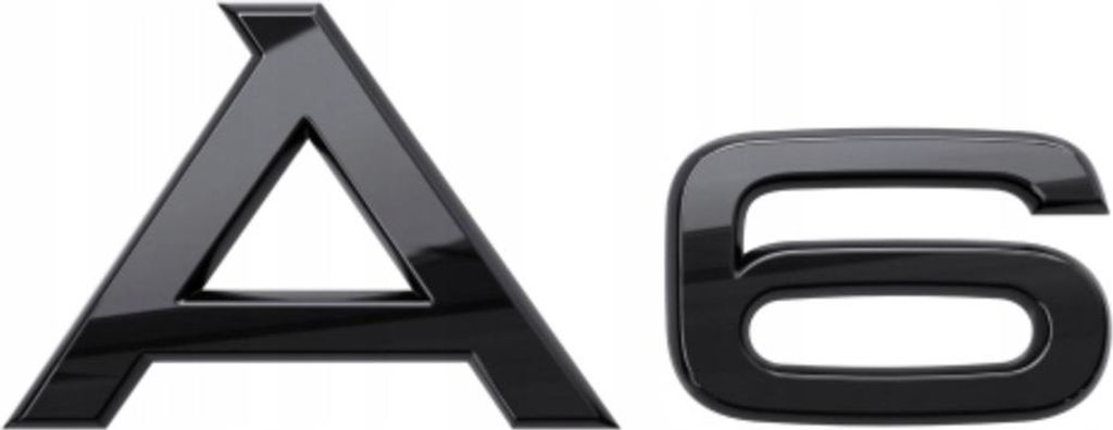 A6 Emblem Logo odznak Audi A6 Black REAR SPORT Obrázok produktu 