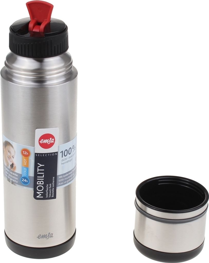 Emsa - Kolba Próżniowa Mobility 0.5L - Czarna - 509237 Zdjęcie produktu 