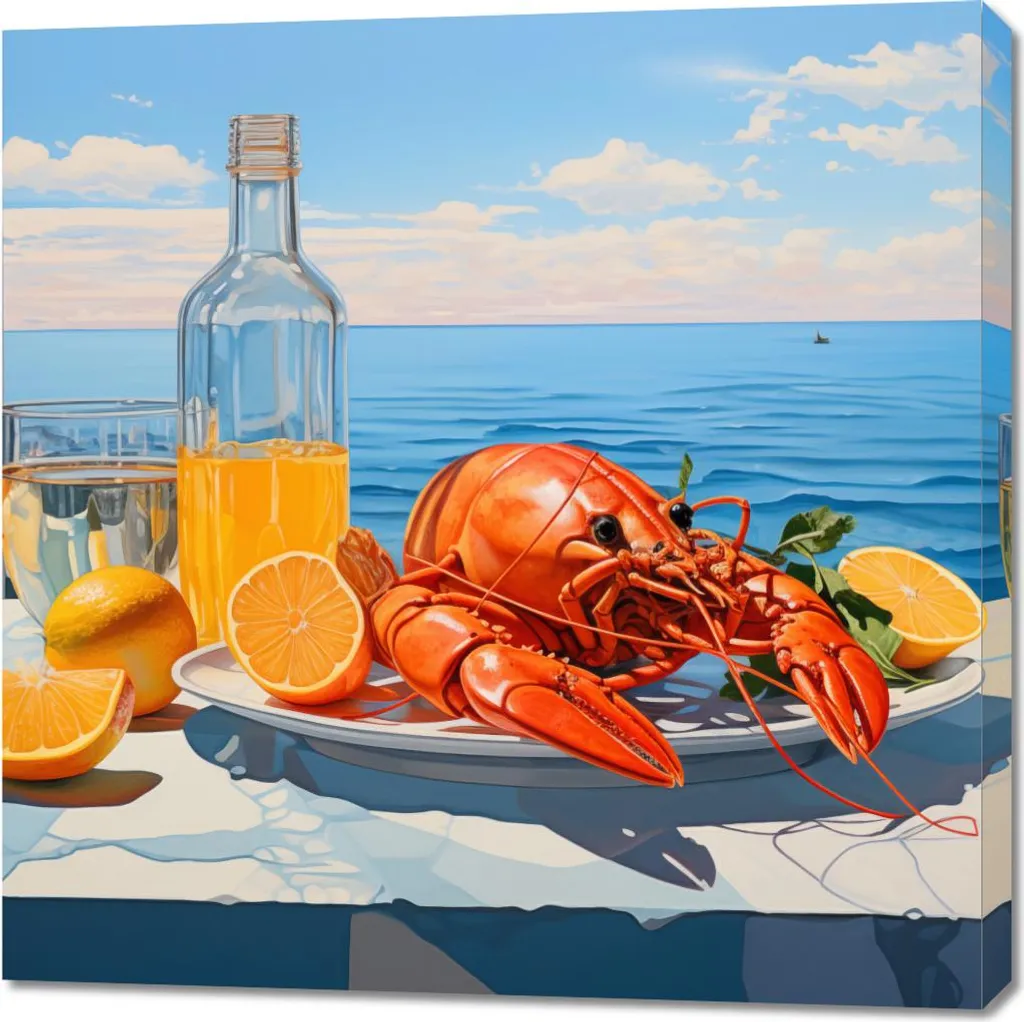 Image 90 x 90 cm Homary Non Couple : Tableau Carré Design pour Salon