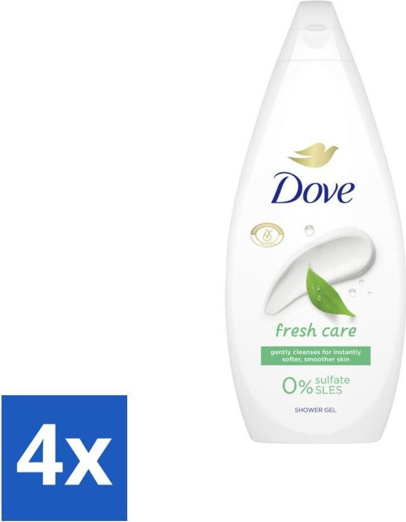 Dove Duschcreme - Frische Pflege - 720 ml - Vorteilspack - 4 Stücke