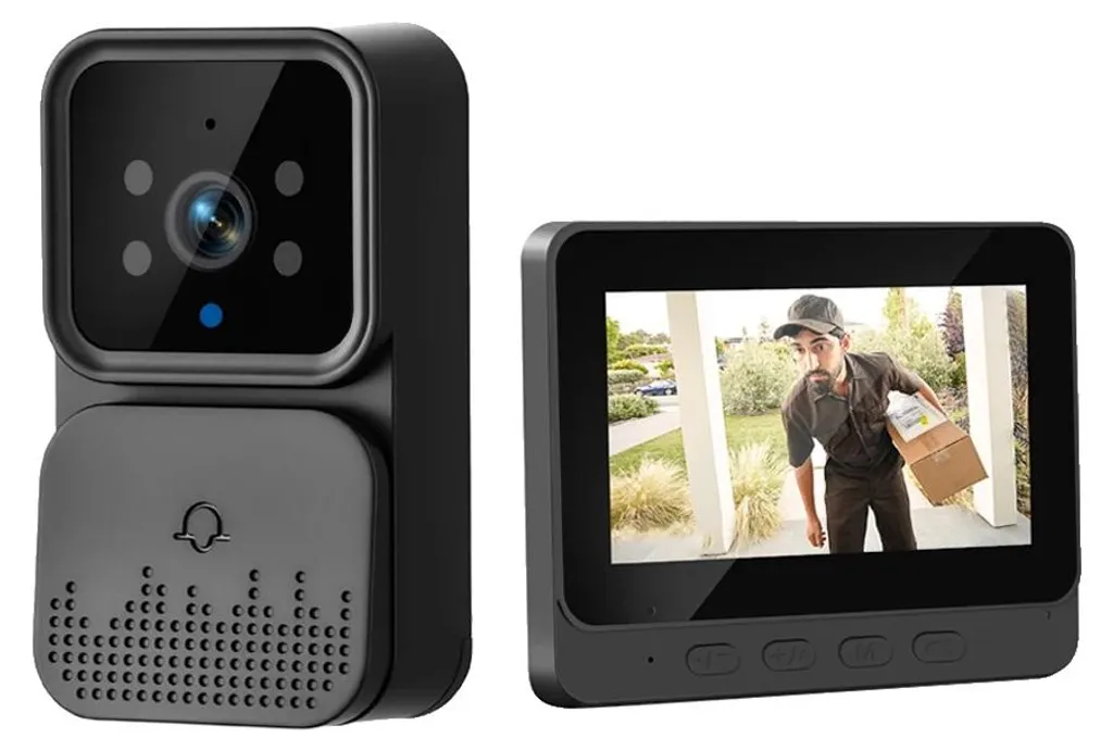 Sonnette vidéo sans fil avec vision nocturne HD - Modèle Compact V2