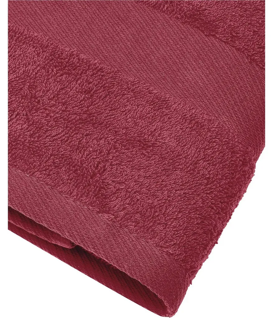 Serviette de bain rouge en coton doux 150x100 cm - Modèle FK2301