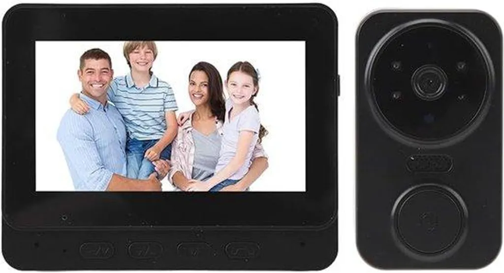 Visiophone sans fil WiFi 1080p haute résolution pour maison connectée