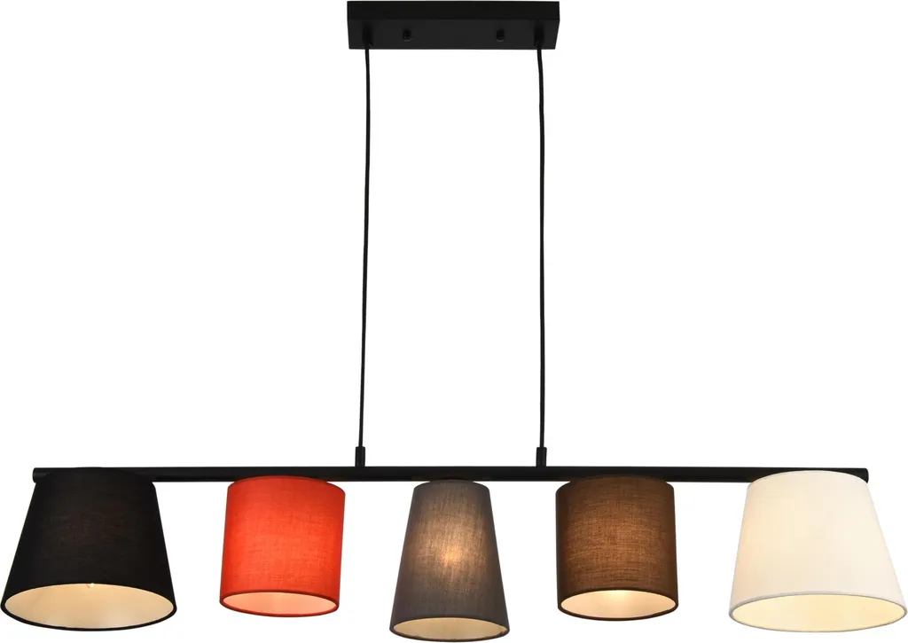 Lampada a Sospensione Design 5 Luci Tessuto [lux.pro] - Eleganza Moderna