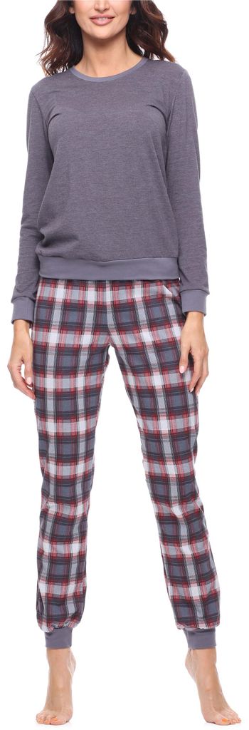Merry Style Damen Schlafanzug Zweiteiler Pyjama lang bunt Produktbild 