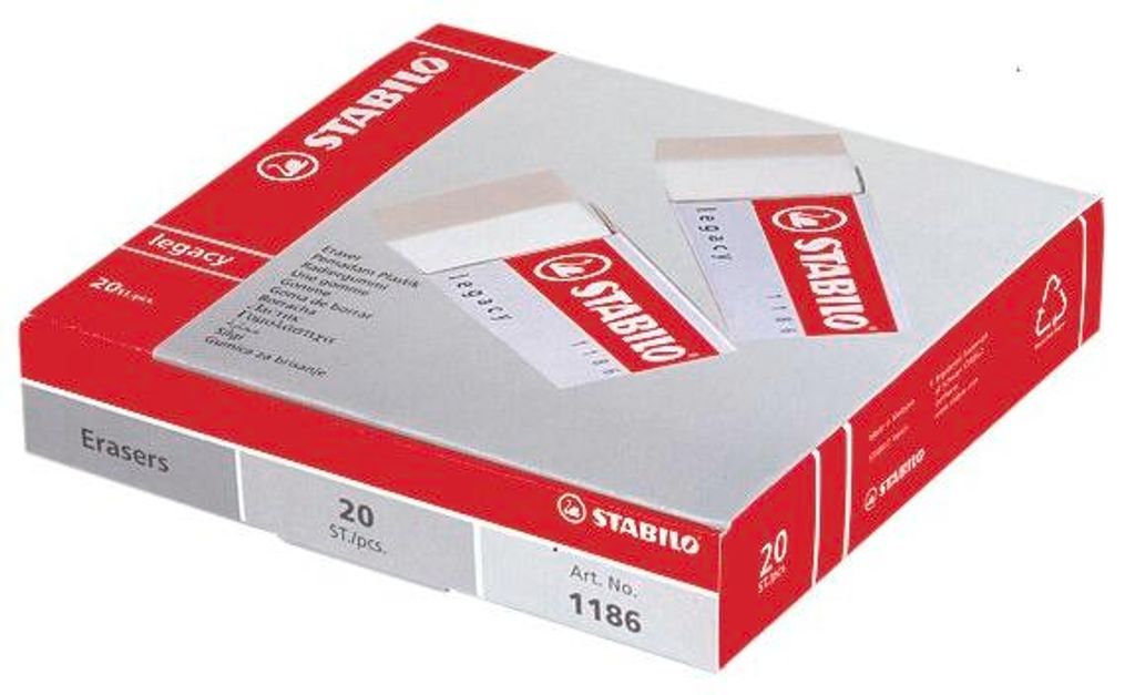 STABILO 1186/20 STABILO Legacy gomme blanche Image du produit 