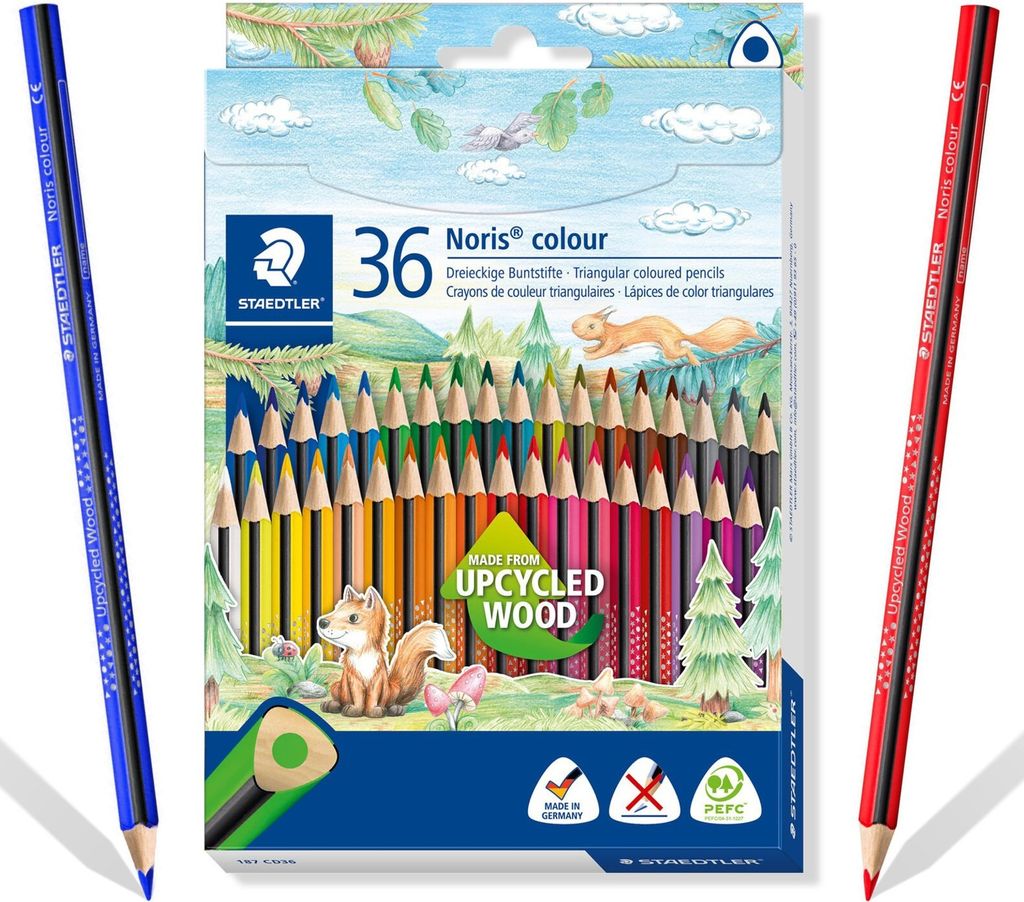 Crayons triangulaires 36k Noris Wopex Staedtler Image du produit 