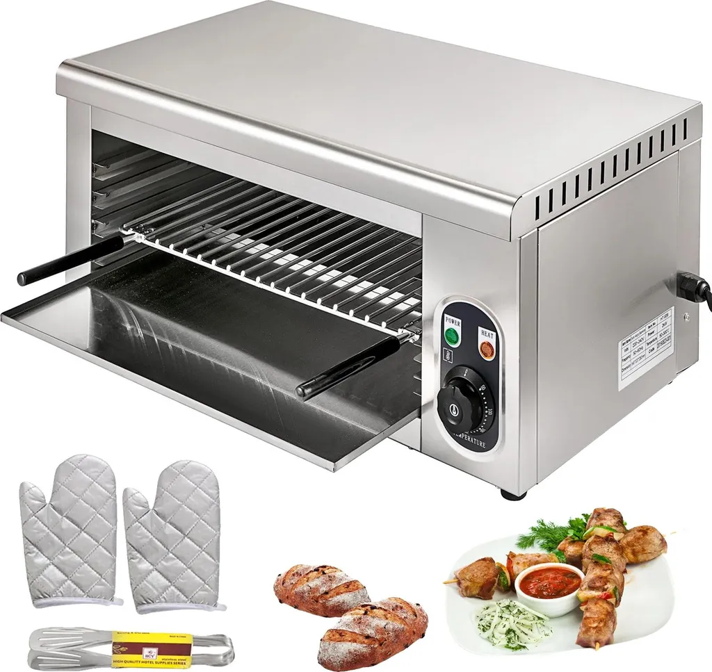 Four Salamandre Électrique en Acier Inox 50-300°C Cuisine Pro 26,8 Pouces