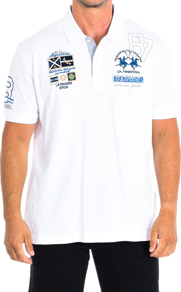 La Martina Kurzarm-Polo TMP313-PK001 Mann