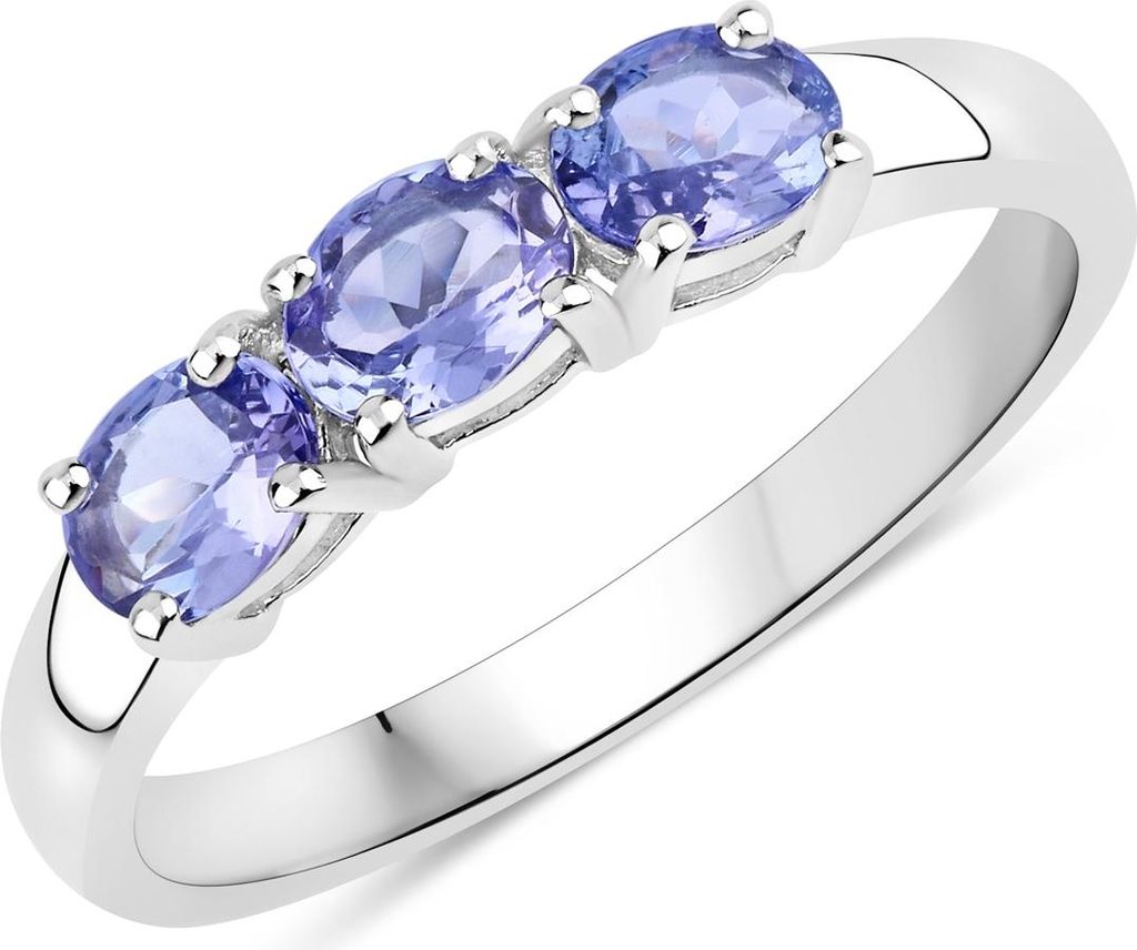 Ring Sterling Silber Tansanit blau-violett 58
