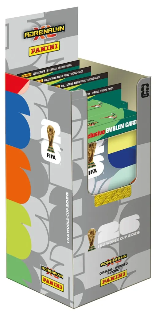 Boîte à Crayons FIFA 2026 : Lot de 4 Plumiers Adrenalyn XL de Collection