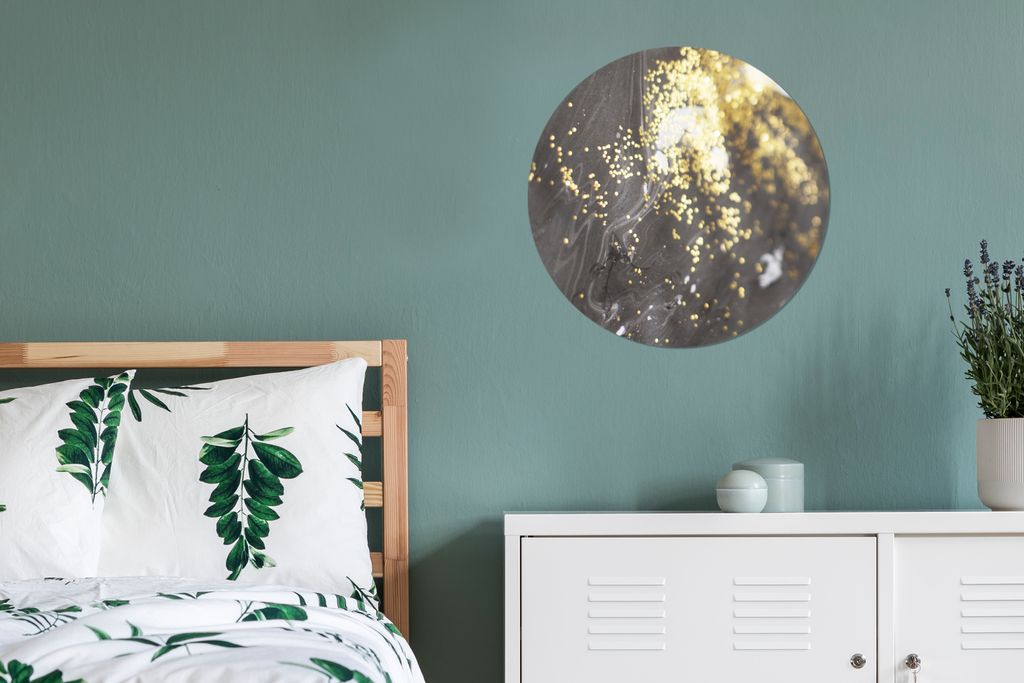 MuchoWow - Wand Kreis - Wandbild - Schlafzimmer - Aluminium Bild - Kinderzimmer - Wohnzimmer Dekoration - Wandschmuck